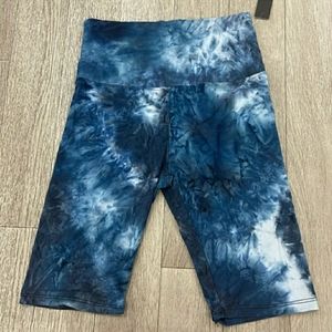 Blue Tie-Dye Bike Shorts
